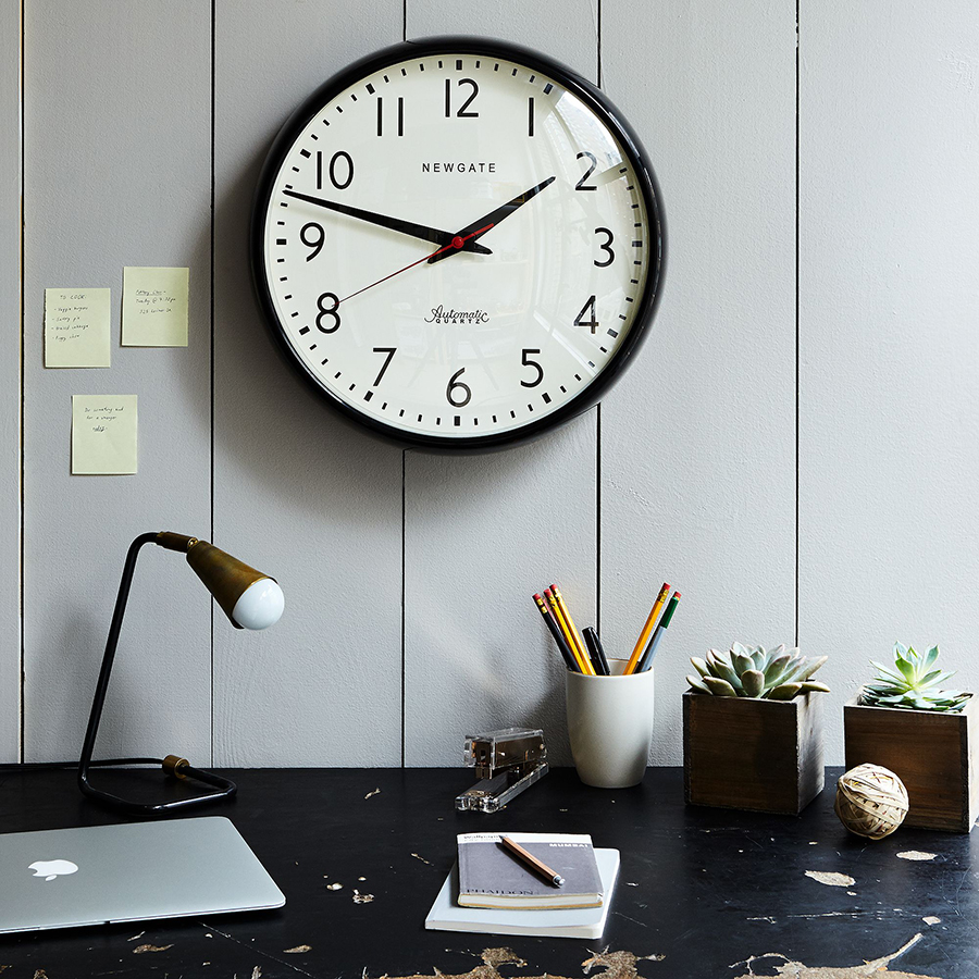 Настенные часы Watford, Ø40 см, черные Newgate WAT391K - Вид №1