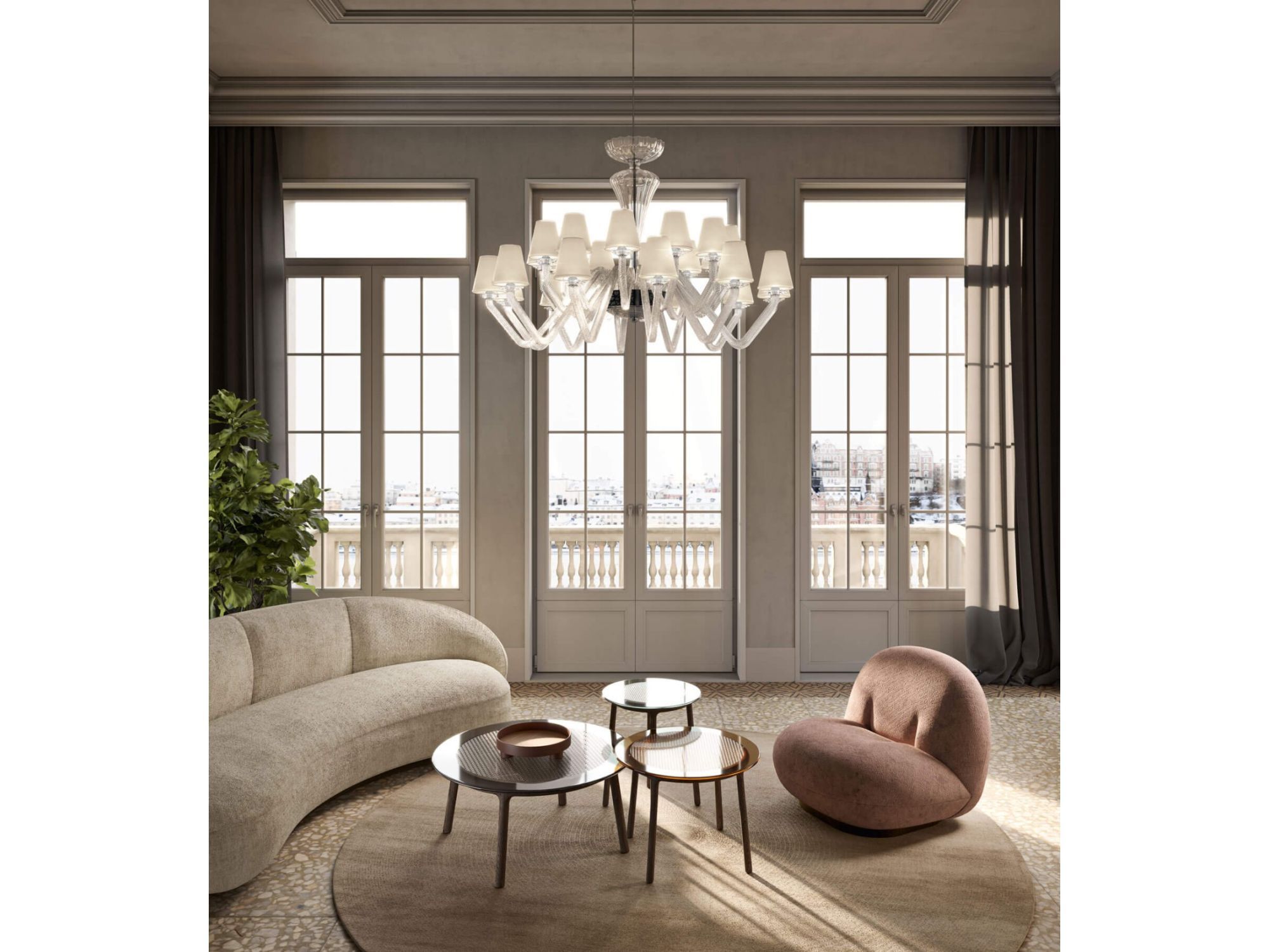 Хрустальная светодиодная люстра Italamp LIBELLULA ARCH-00071017 - Вид №1