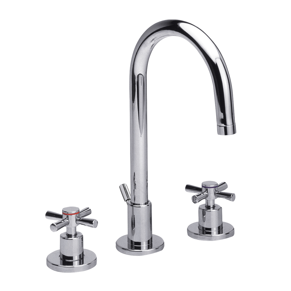 102105153  Смеситель для раковины скрытого монтажа Quadrille - управляемый Eca 