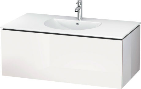 LC616301313 Тумбочка подвесная L-Cube #LC6163 1020 x 534 мм Американский орех, натуральный шпон Duravit - Вид №2