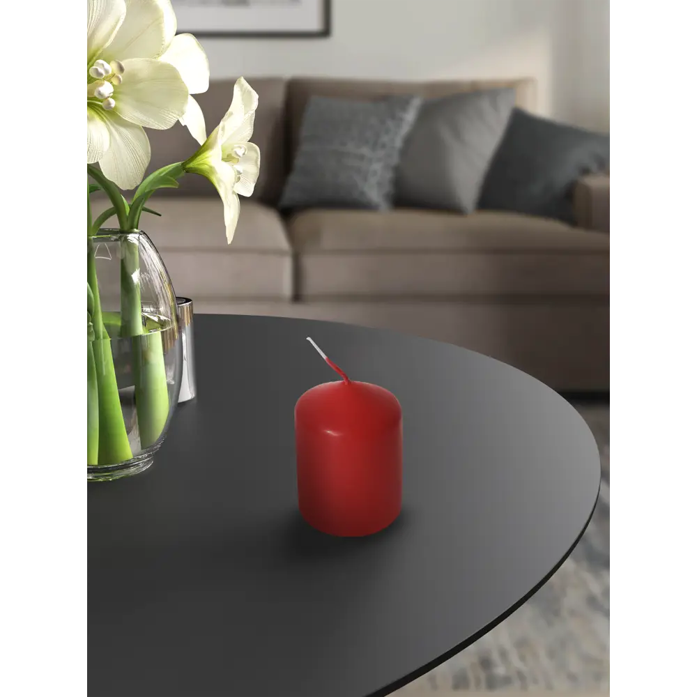 89369098 Свеча столбик красная 7 см STLM-1528080 Santreyd  - Вид №2