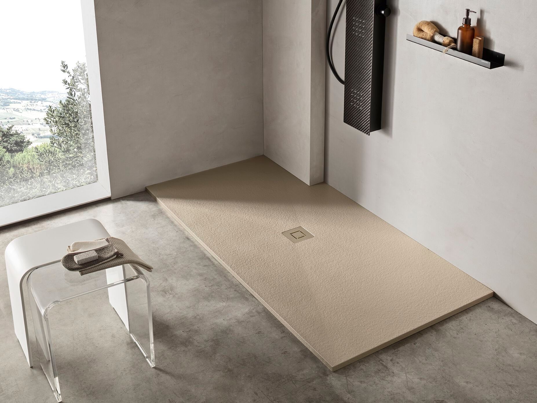 Душевой поддон из композитного материала Gruppo Geromin форма ARCH-00075774