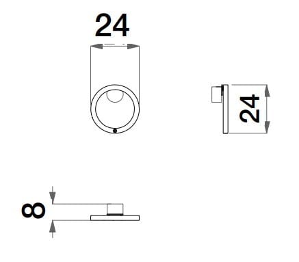 Поворотный металлический настенный светильник CPRN HOMOOD Dragonfly ARCH-00041420 - Вид №2