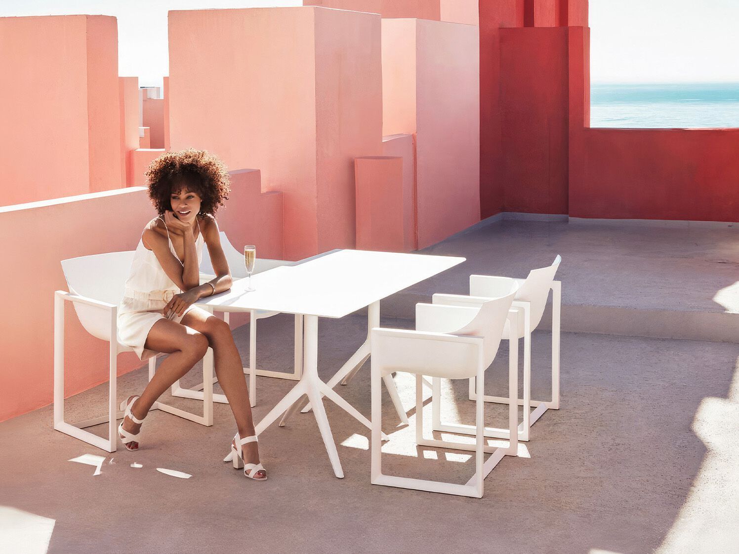 Сани сад стул с подлокотниками Vondom Уолл-Стрит ARCH-00041335 - Вид №6