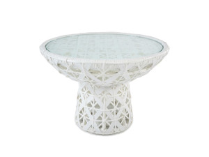 Круглый садовый столик из смолы