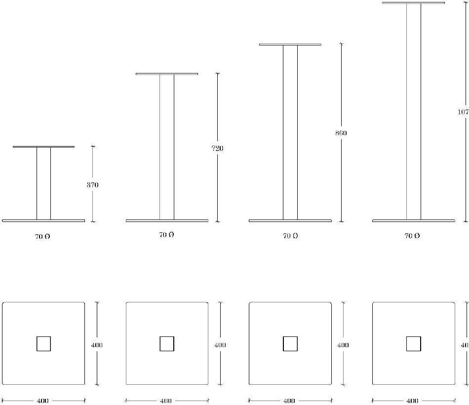 ONDARRETA Основание стола из стали Lac sun-id-1487635 - Вид №7