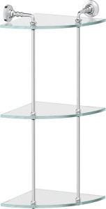 STI 019 Полка угловая 3-х ярусная 23 cm 3SC STILMAR CHROME