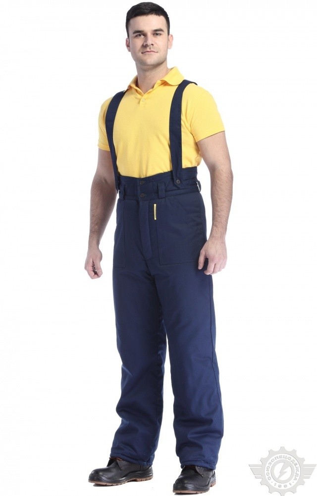 65010 Брюки "Эксперт" зимние темно-синие  Зимняя спецодежда  размер 48-50/182-188  - Вид №2