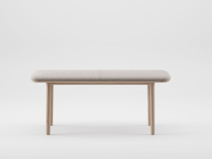 Мягкая скамейка из массива дерева