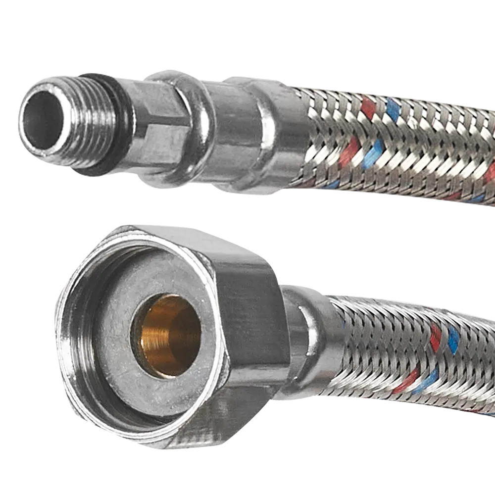 Гибкая подводка для смесителя Aquabeam 1/2"xM10-18 гайка - штуцер 200 см STLM-2199562 - Вид №1