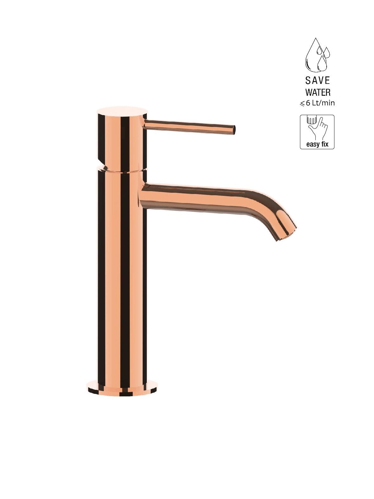 Однорычажный смеситель для раковины с ограничителем расхода Rubinetterie Frattini Pepe XL ARCH-00028905 - Вид №30