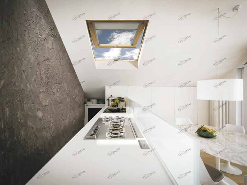 CLAUS Распашное мансардное окно из клееного дерева sun-id-1467573