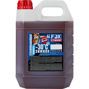 Зимняя стеклоомывающая жидкость без метанола Fox Chemie -30°C 4л