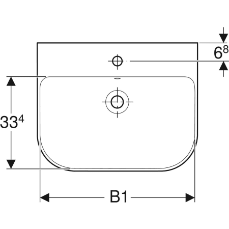 500.248.01.1 Раковина Geberit Smyle Geberit  - Вид №2
