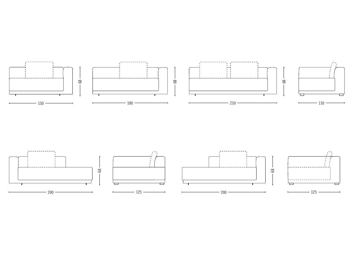 3-местный тканевый диван COR MOSS ARCH-00038344 - Вид №10