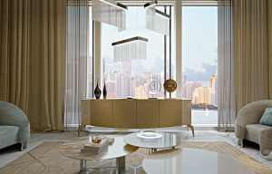 Деревянный шкаф с распашными дверями