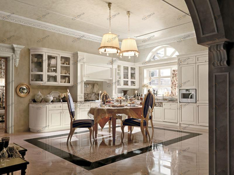 Martini Interiors Лакированная линейная кухня из дерева на заказ Convivio sun-id-1402633