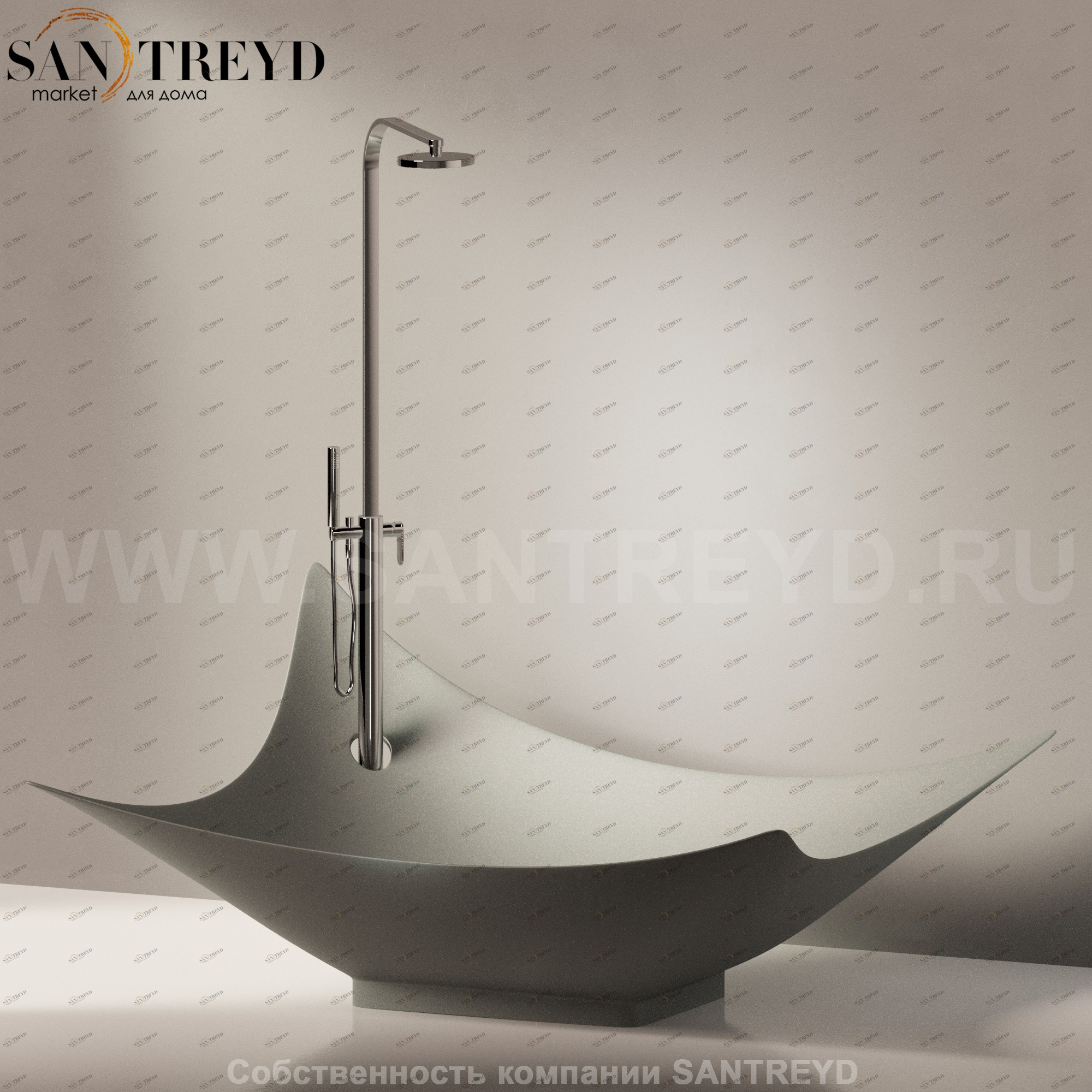 Flaminia LEGGERA Ванна свободностоящая серая LG210.7037 Ceramica Flaminia LG2107037