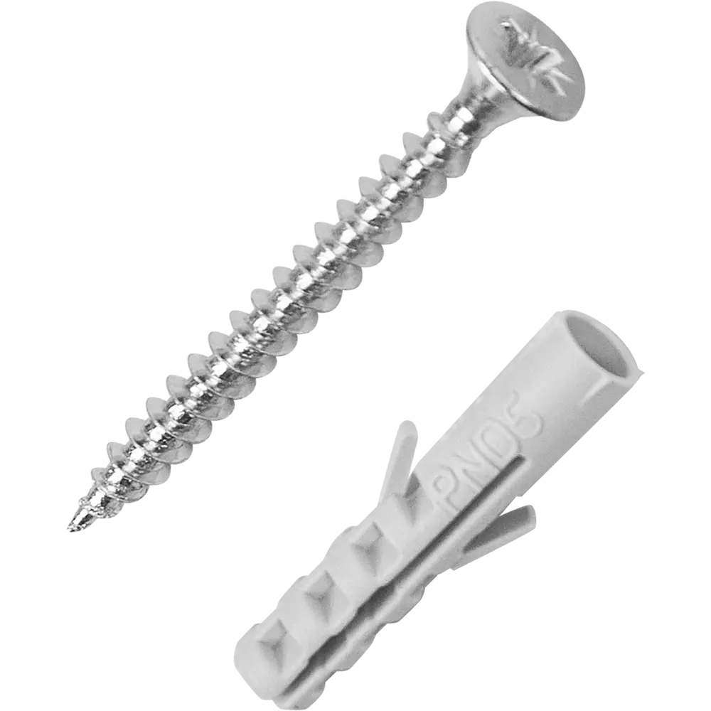 Дюбель потайной STANDERS PND 5х25 мм с шурупом для бетона и кирпича 83387758 STLM-0040711