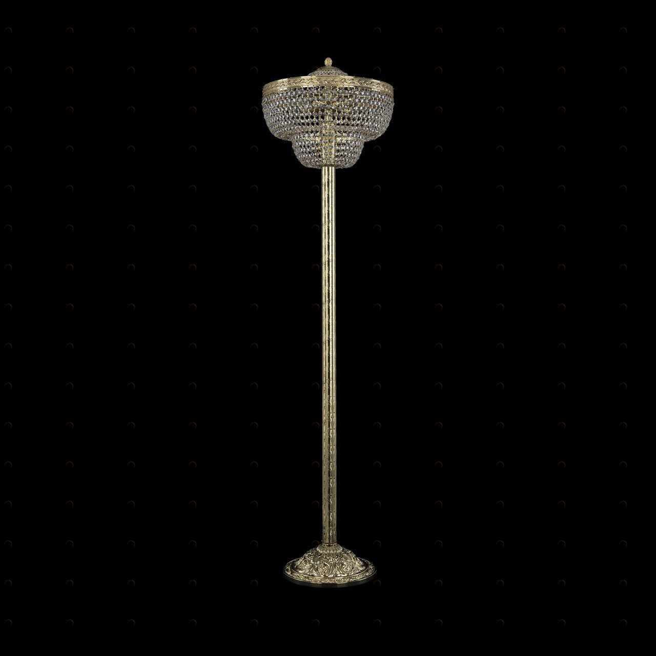 Торшер хрустальный на 4 лампы 138х35х35 см золотой Bohemia Ivele 19091T6/35IV-138 G BOHEMIA IVELE ЭЛИТНЫЕ 00-3889515 Золото;прозрачный 