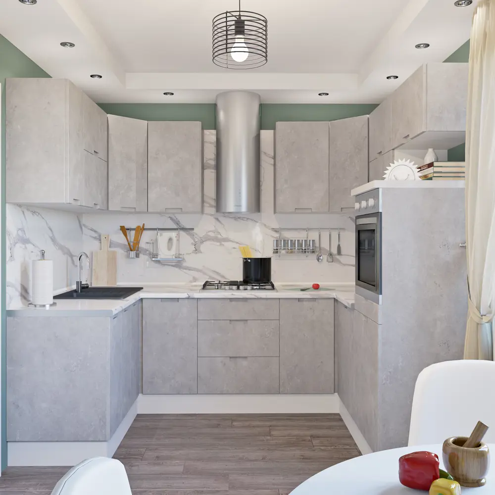 Фасад для кухонного шкафа Берлин 45x70 см Delinia МДФ цвет серый STLM-2048969 - Вид №9