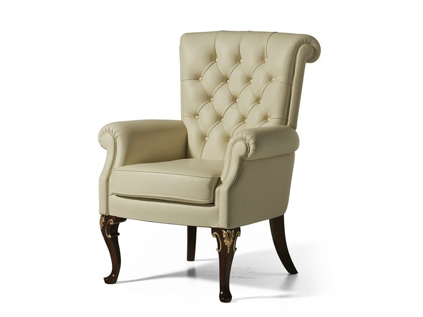 Кожаное кресло с подлокотниками OAK Галерея ARCH-00024585