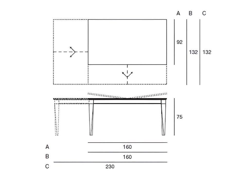 Прямоугольный выдвижной стол Pacini & Cappellini Plurimo ARCH-00148464 - Вид №4