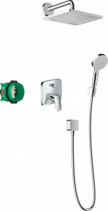 27957000 Crometta E Душевая система 240 1jet с однорычажным смесителем Hansgrohe