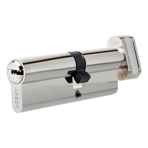 Цилиндр Apecs SM-70, 30х40 мм, ключ/вертушка, цвет никель