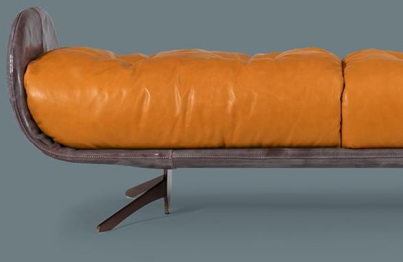 Borzalino Мягкая кожаная скамейка Ayton sun-id-1352666 - Вид №2