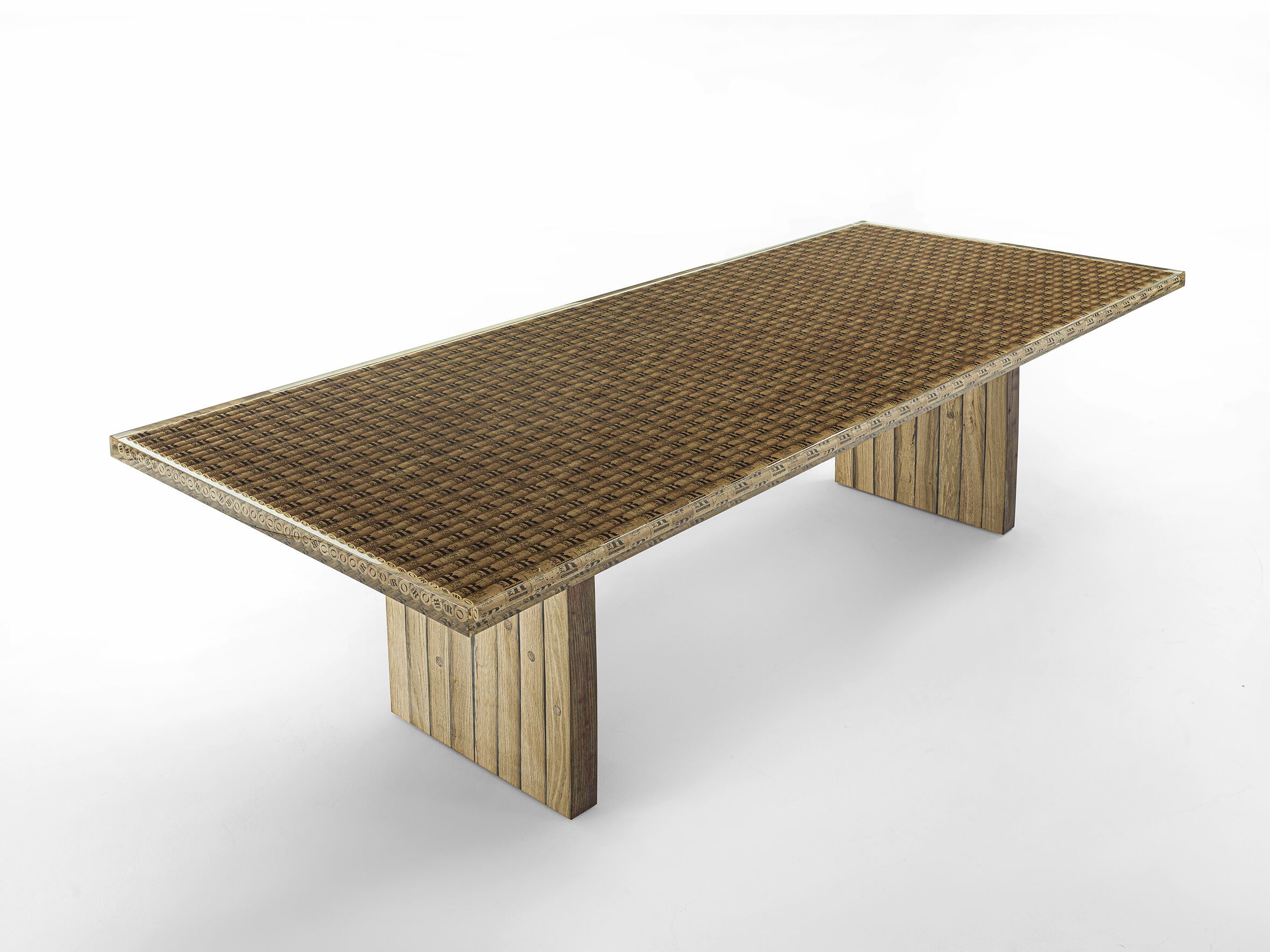 Прямоугольный стол с верхом из смолы и пробками Riva 1920 TAP TABLE ARCH-00085125