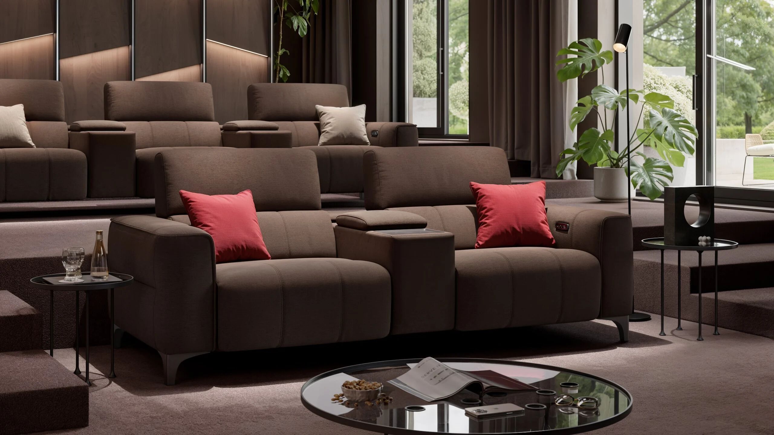 2 местный домашний кинотеатр ткань диван Sofanella Nanto Kino ARCH-00031874 - Вид №5