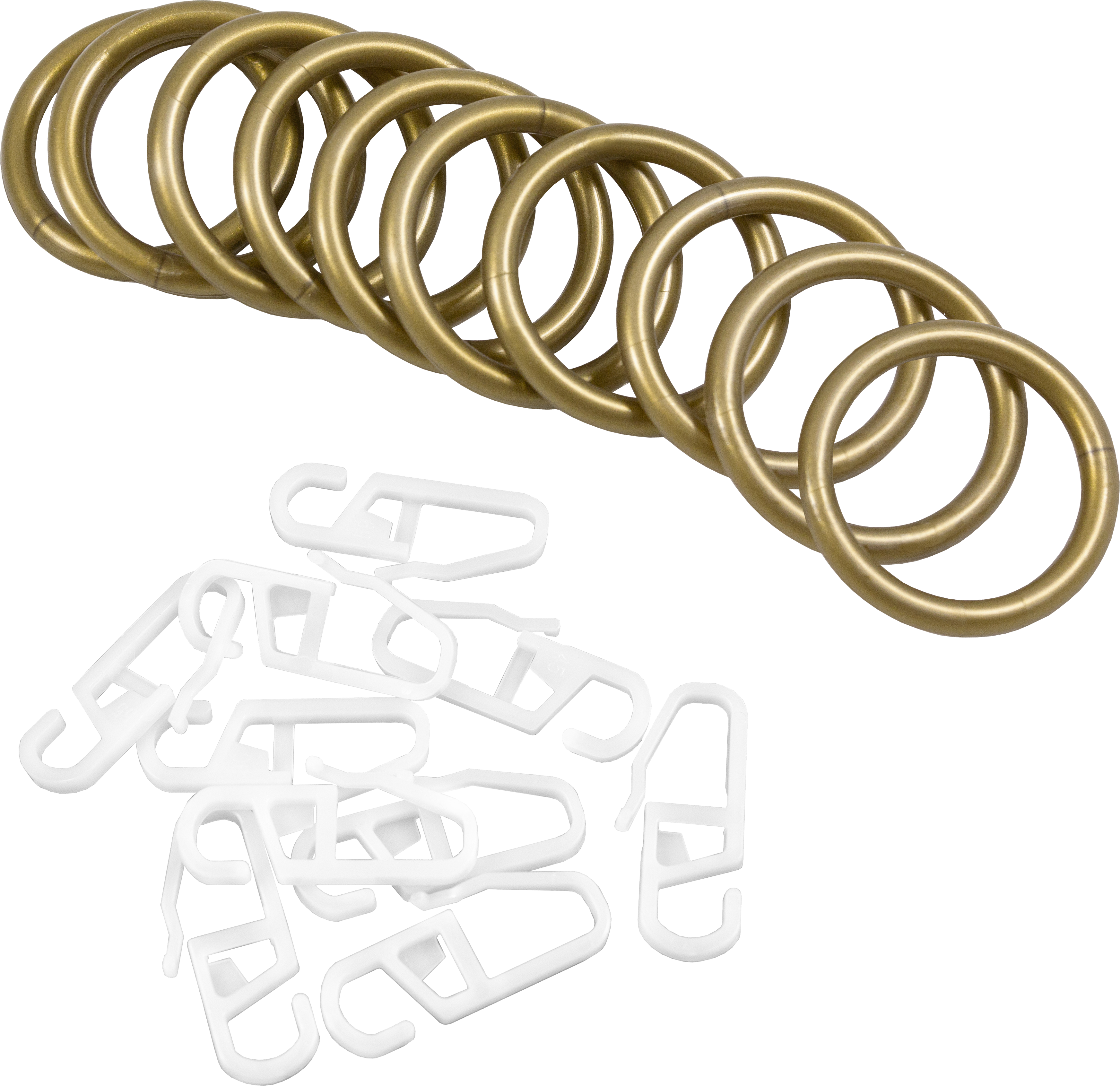 Набор колец Santreyd для штор золотистого цвета (10 пар) 82171098 STLM-0021054 - Вид №1