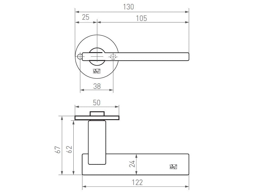 Бронзовая ручка Dauby Pure® ARCH-00123242 - Вид №5