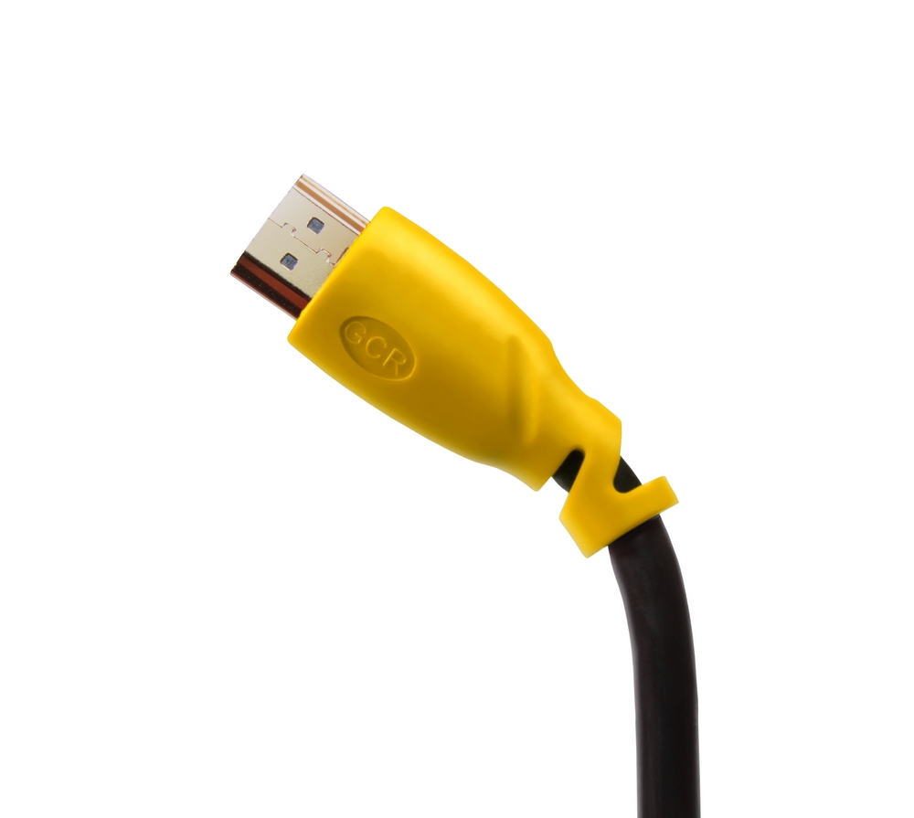 GCR-HM340-5.0m кабель 5.0m hdmi версия 1.4, черный, желтые коннекторы, od7.3mm, 30/30 awg, позолоченные контакты, ethernet 10.2 гбит/с, 3d, 4k , экран Greenconnect Santreyd  - Вид №1