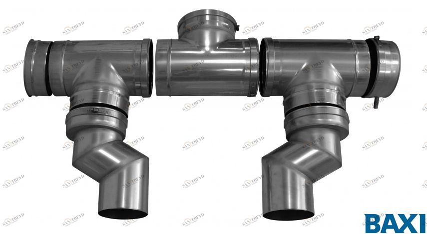 LXO00069144 Дымоотводящий комплект для двух котлов в каскаде диам. 250 мм (LXO00069144) BAXI 