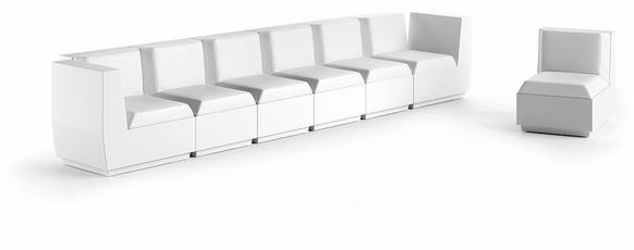 Plust Модульное садовое кресло из полиэтилена Big cut sun-id-1368790 - Вид №1