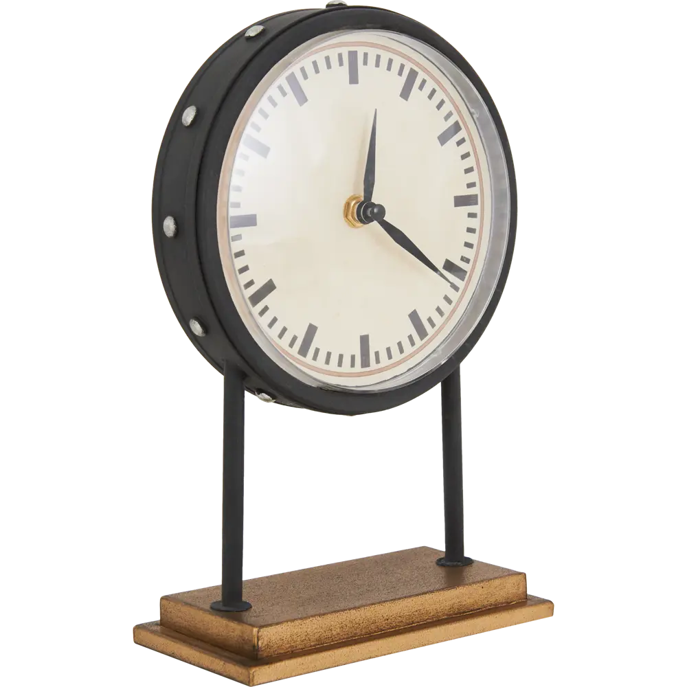 Часы настольные Dream River круглые пластик цвет черно-коричневый ø17 см STLM-2080340 - Вид №2