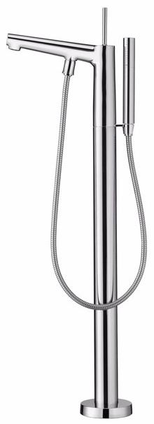 JUSTIME Напольный смеситель для ванны из хромированной латуни с гибким блоком питания Chapter 6926-u1-80cp - Вид №1