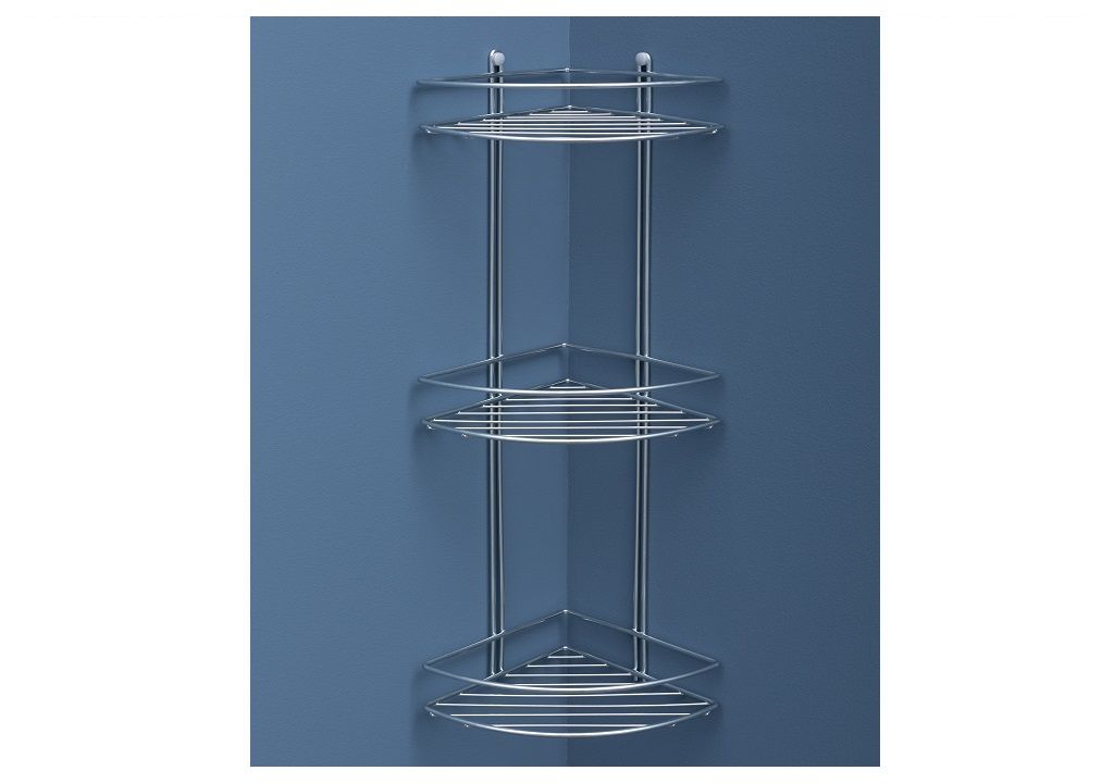 Полочка Aquanet 3262 (20 см, тройная, угловая) П3262 - Вид №3