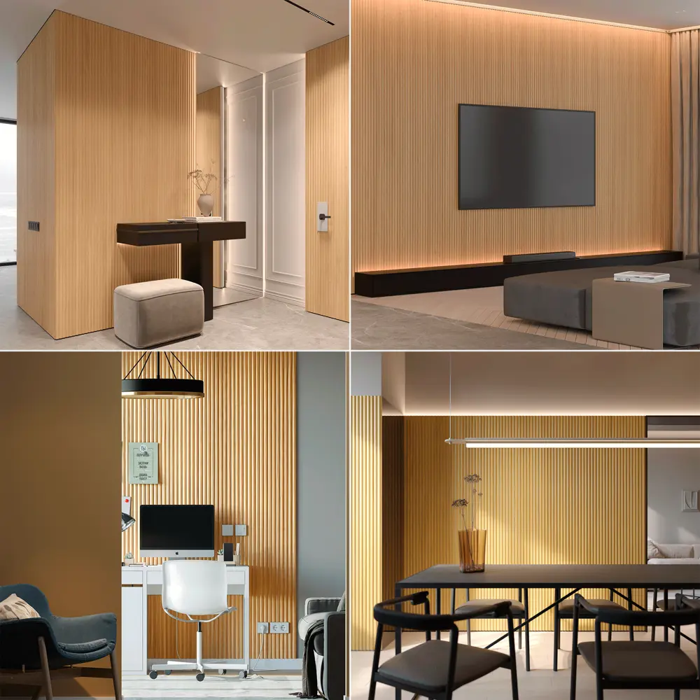 Santreyd Модульная панель Natur с акустическим эффектом - Холмы Дуб Натур 86544355 STLM-0069931 - Вид №2