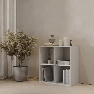 Стеллаж KONSENSA Руан 4 секции 70x70x31.7 см ЛДСП цвет белый