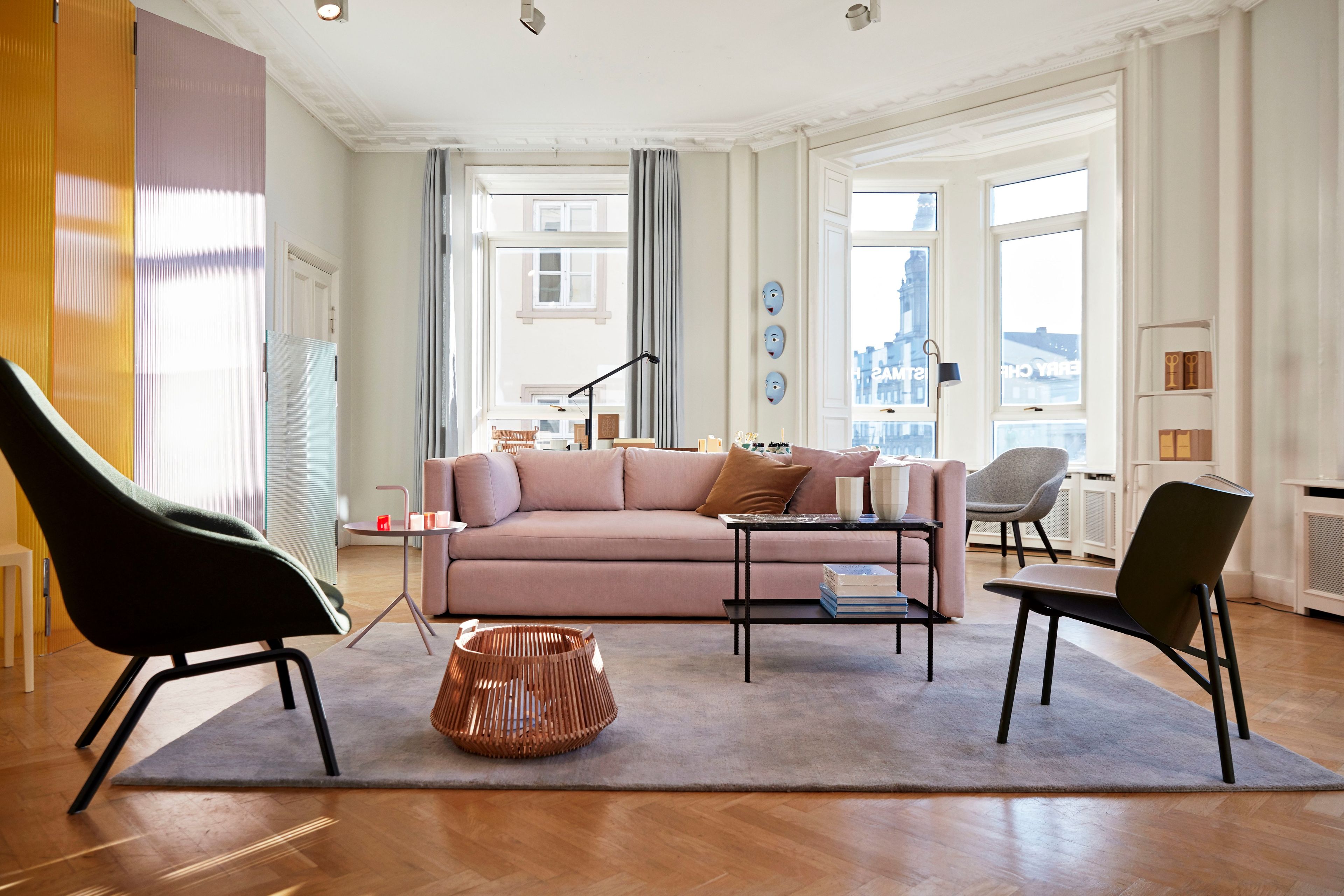 Прямоугольный мраморный журнальный столик с подносом Hay арматура ARCH-00101742 - Вид №2