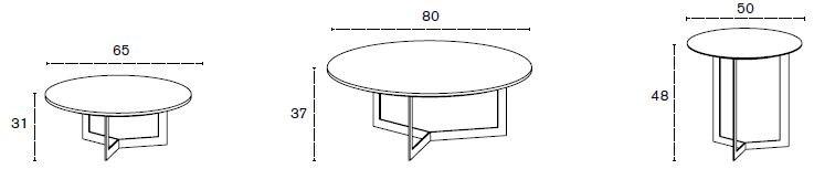 TREKU Журнальный столик из дерева Kabi sun-id-1393700 - Вид №3