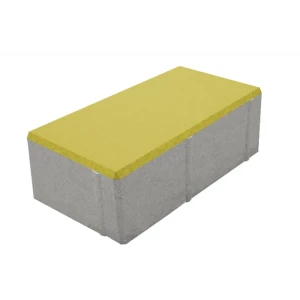 Плитка тротуарная Призма 200x100x70 мм цвет желтый 85263198 STLM-2133093