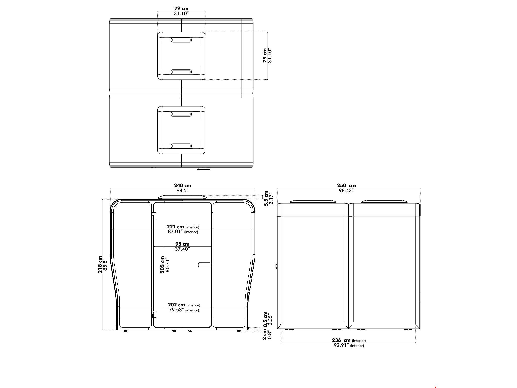 Многосторонняя акустическая офисная кабина BuzziSpace BuzziNest ARCH-00091453 - Вид №9