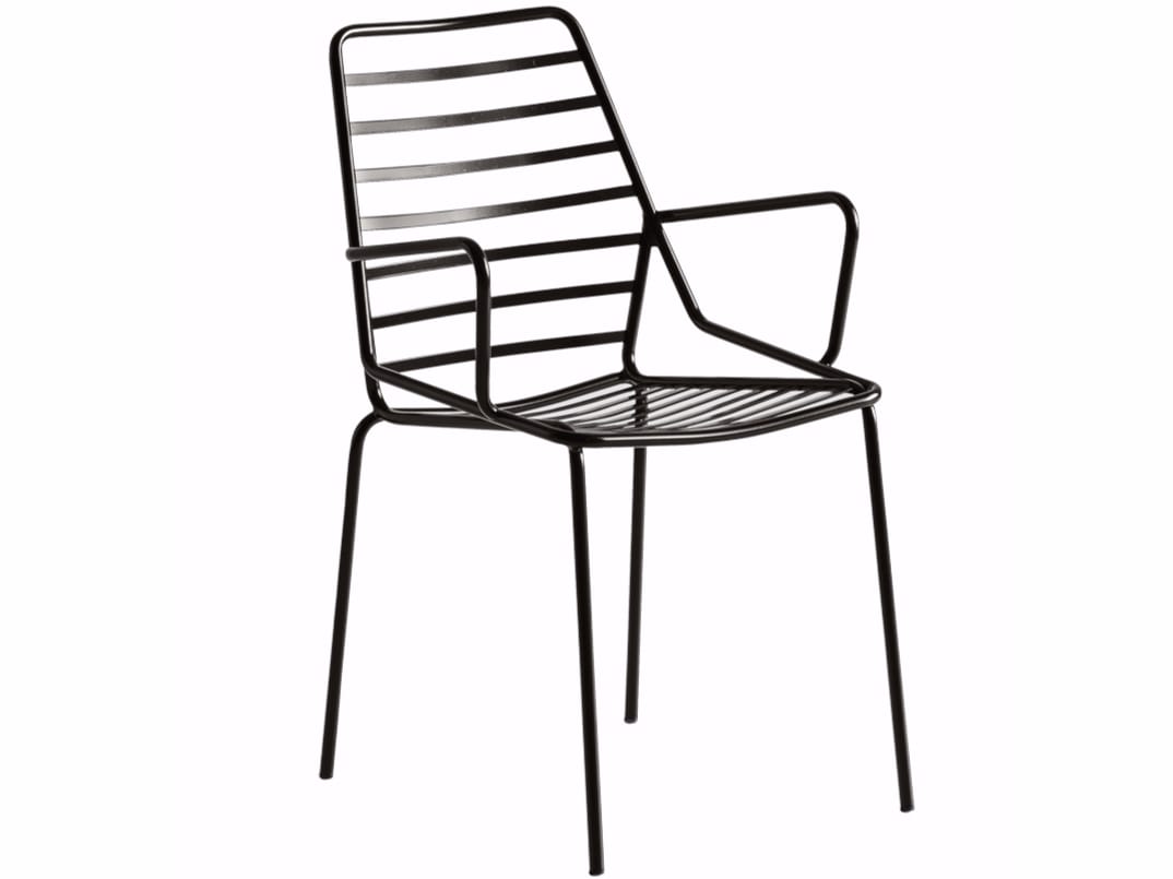 Металлический стул с подлокотниками GABER ссылка ARCH-00088199