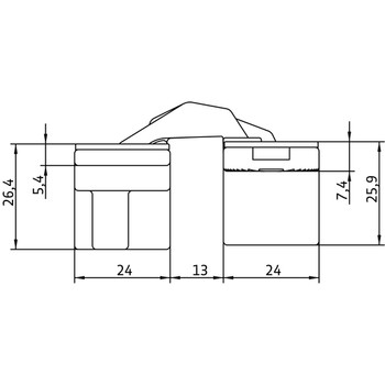 Петля скрытого монтажа Anselmi mod.140 3D Santreyd LK01-909 - Вид №5