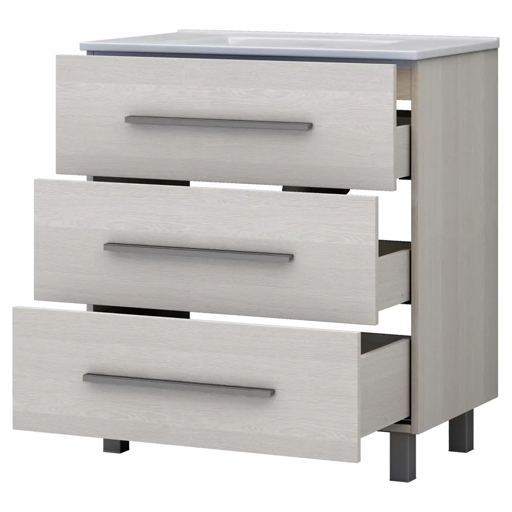 Тумба под раковину напольная Vigo Yuma 75 см цвет ясень анкор STLM-2035767 - Вид №2