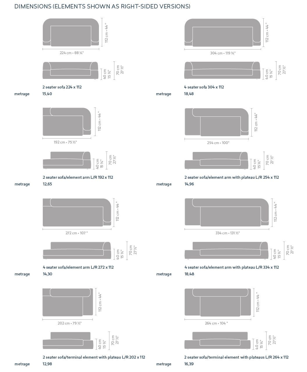 Модульный угловой диван из ткани Linteloo PASHA ARCH-00117767 - Вид №11
